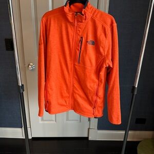 NorthFace orange skyline tnf full zip jacket